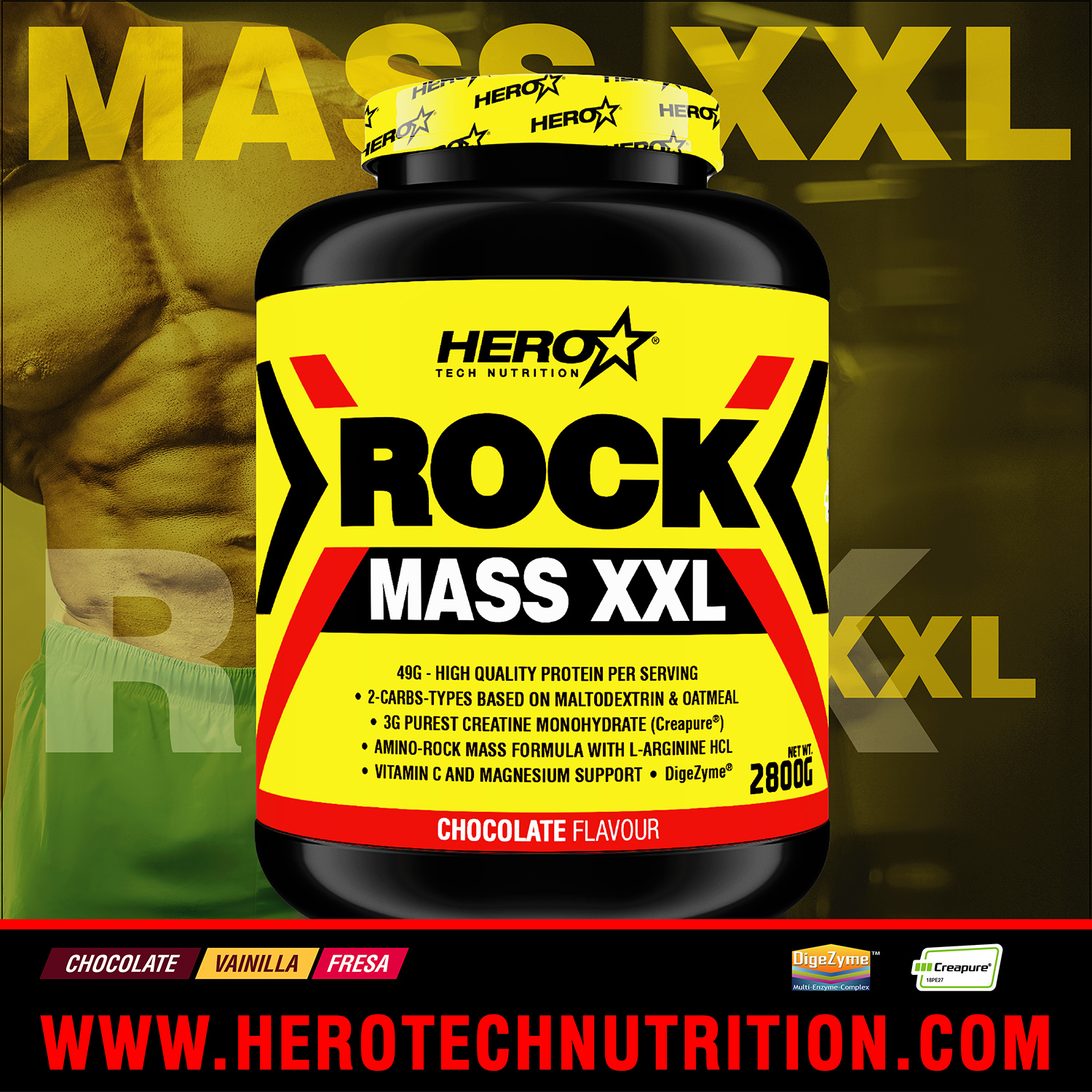 ROCK MASS HERO TECH NUTRITION herotechnutrition